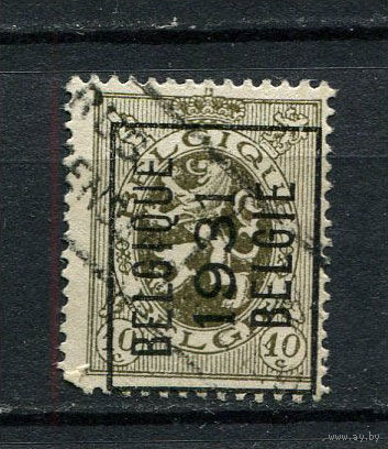 Бельгия - 1929 - Герб 10С с предварительным гашением BELGIQUE 1931 BELGIE (b 2) - [Mi.257V II] - 1 марка. Гашеная.  (LOT DY22)-T10P7