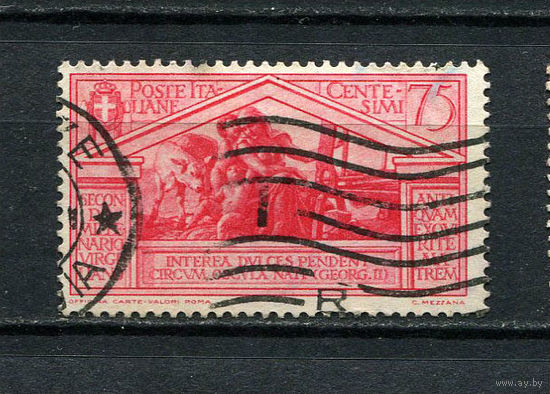 Королевство Италия - 1930 - Мать и дети 75C - [Mi.350] - 1 марка. Гашеная.  (Лот 49DR)