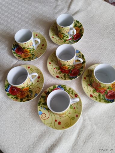 Кофейный сервиз на 6 персон