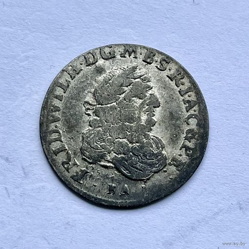 Монета СЕРЕБРО ПРУССИЯ шостак/ 6 грошей 1686 год ФРИДРИХ ВИЛЬГЕЛЬМ l ОТЛИЧНЫЙ