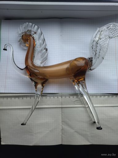Статуэтка лошади. Стеклозавод Неман.