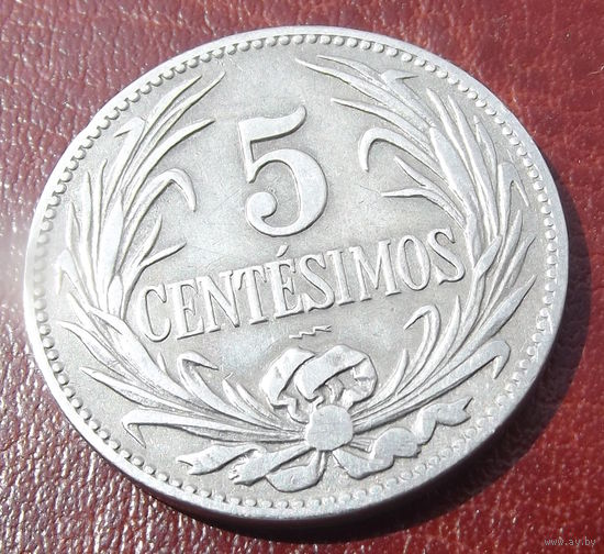 Уругвай. 5 сентесимо 1924