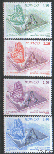 МОН. М. 1814/17. 1987. Бабочки. Чист.