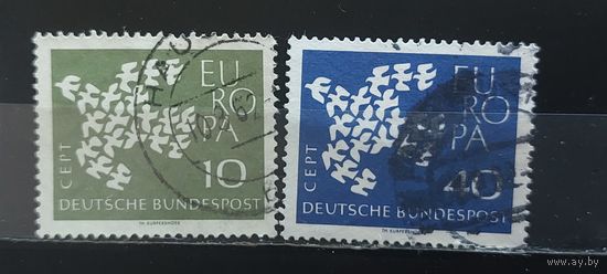 РАСПРОДАЖА ГЕРМАНИЯ 1961г. Полная серия. Гаш.