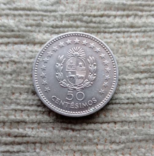 Werty71 Уругвай 50 сентесимо 1960