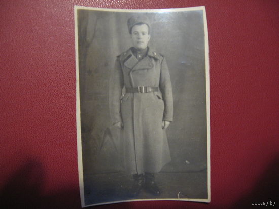 Солдат РККА в шинели 1946 год
