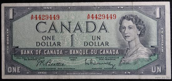 Канада, 1 доллар 1954 год #P75b