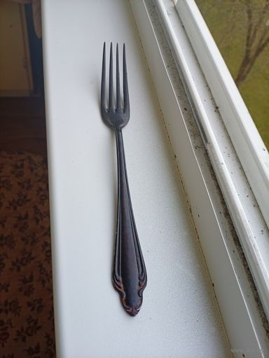 Старая "немецкая вилка" клеймо, в природной патине!