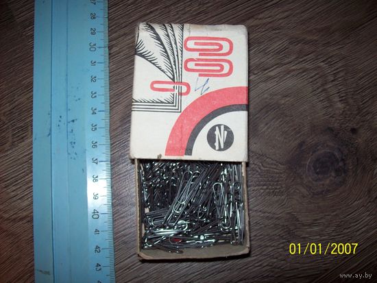 Скрепки канцелярские Литва.1986г 250 шт.
