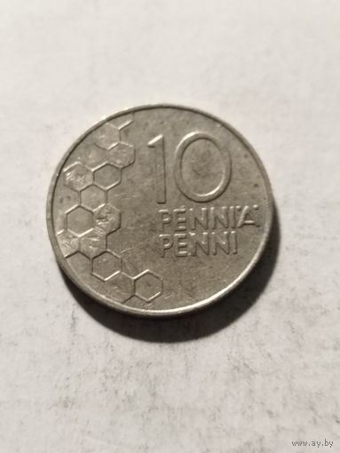 Финляндия 10 пенни 1990