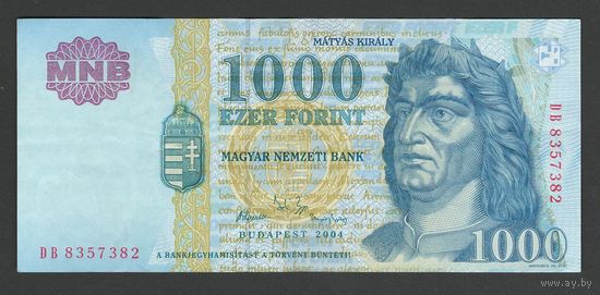 Венгрия 1000 форинтов 2004 года. Тип P-189c. Состояние XF