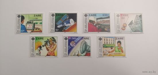 Конго 1984. Заир. Всемирный год связи. Полная серия. 15% от каталога