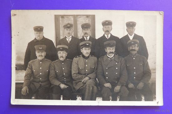 Фото "Солдаты и офицеры, Литва", 1920-1930-е гг., Поставы