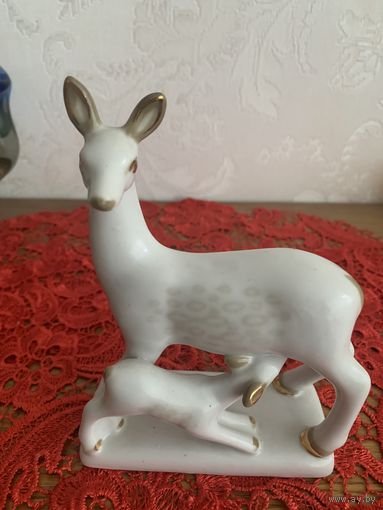 Косуля с олененком Полонное СССР