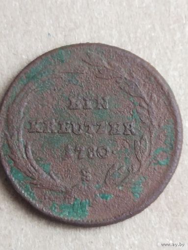 1 крейцер 1780 (27а6+) Смотрите мои лоты