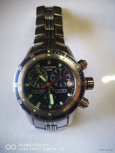 Часы дайверские CERTINA DS BLUE RIBBON CHRONOGRAPH