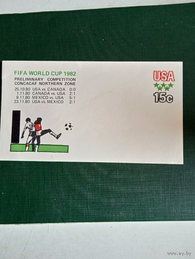 Конверт чм по футболу 1982 .сша