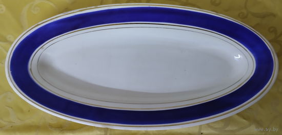 Блюдо селедочница-2 СССР, Будянский фаянсовый завод - Серп и Молот (Буды), 1957-1965 гг