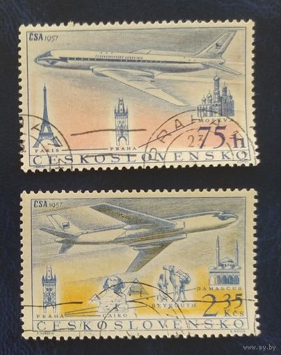 Чехословакия 1957 авиация (наклейки)