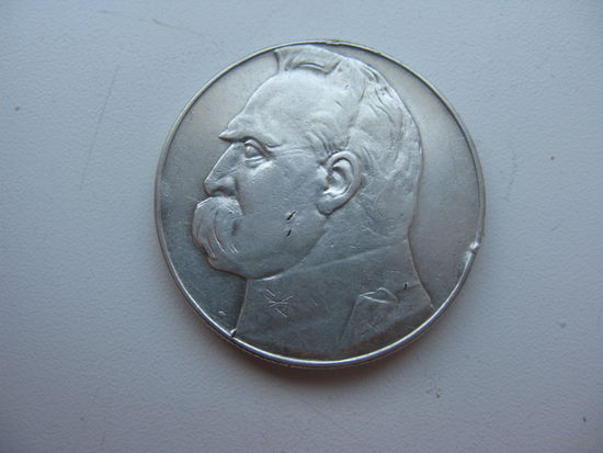 1938 г. 10 злотых Пилсутский