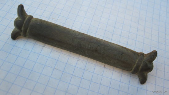 Накладка на кожу,ткань. Бронза, литье.