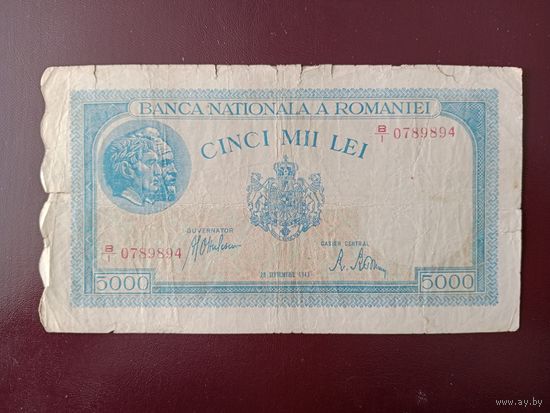 Румыния 5000 лей 1943