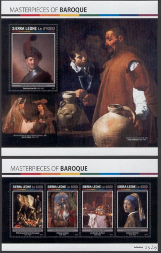 Сьерра-Леоне 2017  Живопись  ИСКУССТВО КАРТИНЫ  к/б+бл MNH