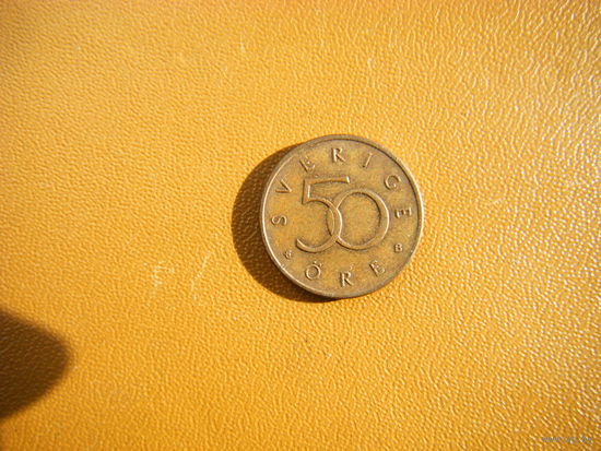 Швеция 50 эре 1999г.(три 666 к верху ногами).