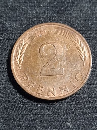 Германия 2 пфеннига 1995 G
