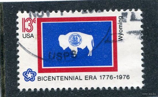 США. Флаг штата Вайоминг
