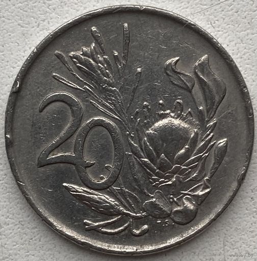 ЮАР 20 центов 1975 г.
