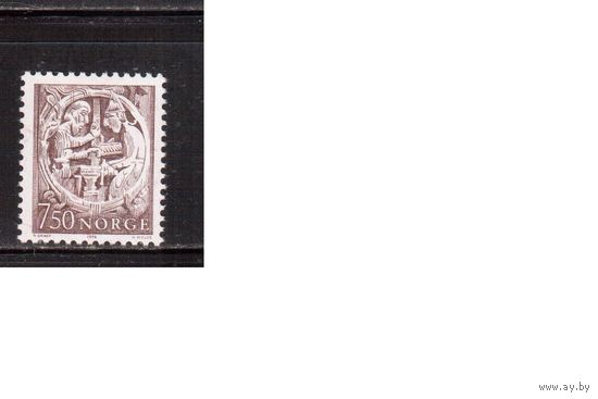 Норвегия-1976,(Мих.718) ** ,Стандарт (одиночка)