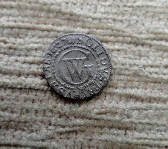 Werty71 Пруссия 1 солид 1627 шеляг 18В