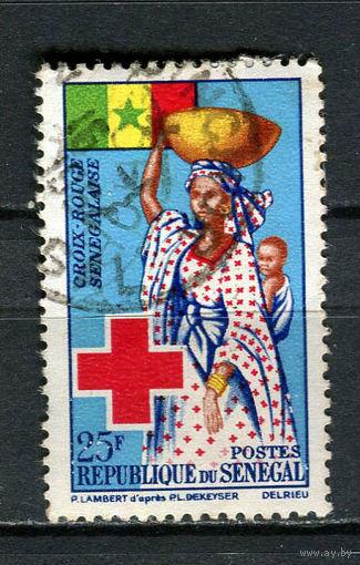 Сенегал - 1963 - Красный крест - [Mi. 277] - полная серия - 1 марка. Гашеная.  (Лот 25JA)-TG3P52