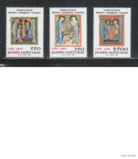 Ватикан-1989,(Мих.973-975)  **   , Религия, Святая Мария (полная серия)