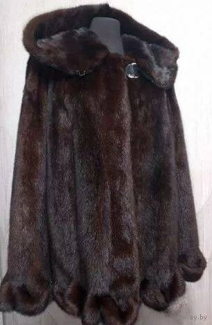 НОРКОВАЯ ШУБА С КАПЮШОНОМ 48--52. ШИКАРНЫЙ МЕХ!