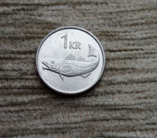 Werty71 Исландия 1 Крона 1991 Рыба Треска