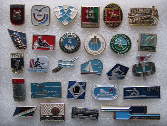 Виды спорта, цена за 1 шт., на выбор.