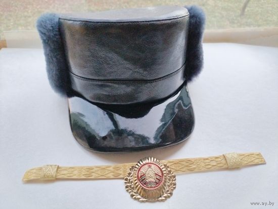 Шапка зимняя МВД РБ. ЗАО СоцИнвест Мех и К, г. Минск, размер 54