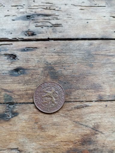 Кюрасао 2 с половиной цента 1947 год