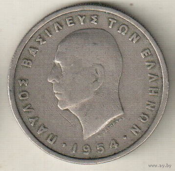 Греция 5 драхма 1954