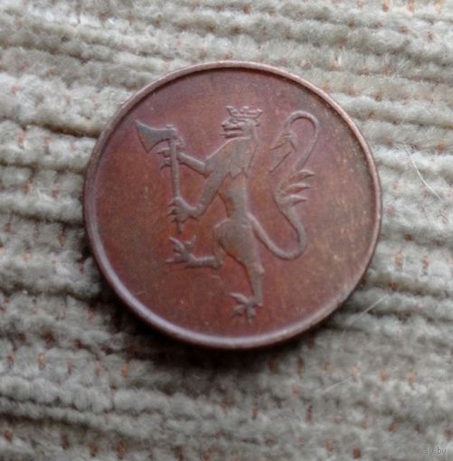 Werty71 Норвегия 5 эре 1973 Лев