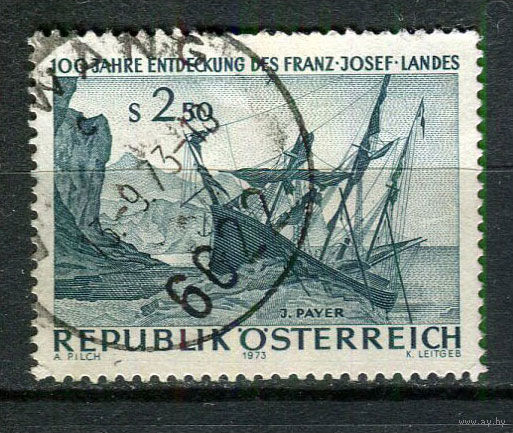 Австрия - 1973 - 100-летие открытия Земли Франца-Иосифа - [Mi. 1421] - полная серия - 1 марка. Гашеная.  (Лот 7HC)-T4P52