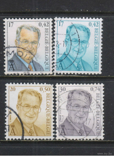 Бельгия Кор 1999-2001 Альберт II Стандарт #2892,2953,3014,3030