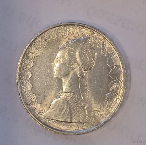 500 лир 1959 Италия кораблик в штемпельном блеске