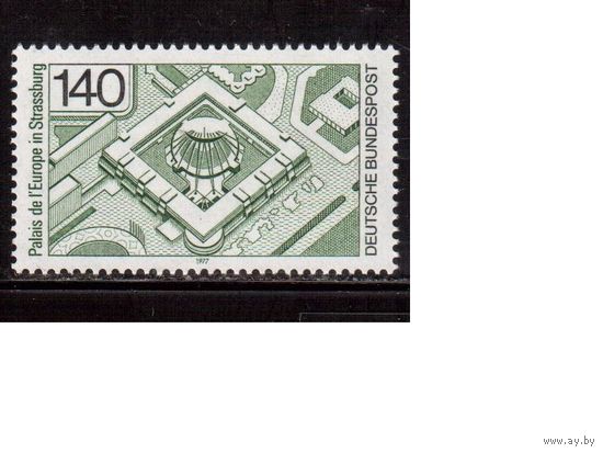 Германия(ФРГ)-1977,(Мих.921), **,  Дворец Европы, Архитектура