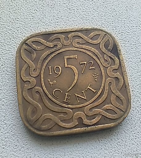 Суринам 5 Центов, 1972  6-3-39