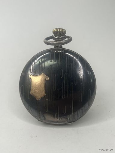 Карманные часы чернение по серебру