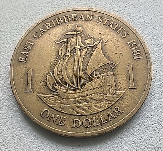 Восточные Карибы 1 Доллар, 1981 5-3-4