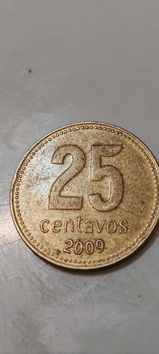 Аргентина 25 сентавос 2009
